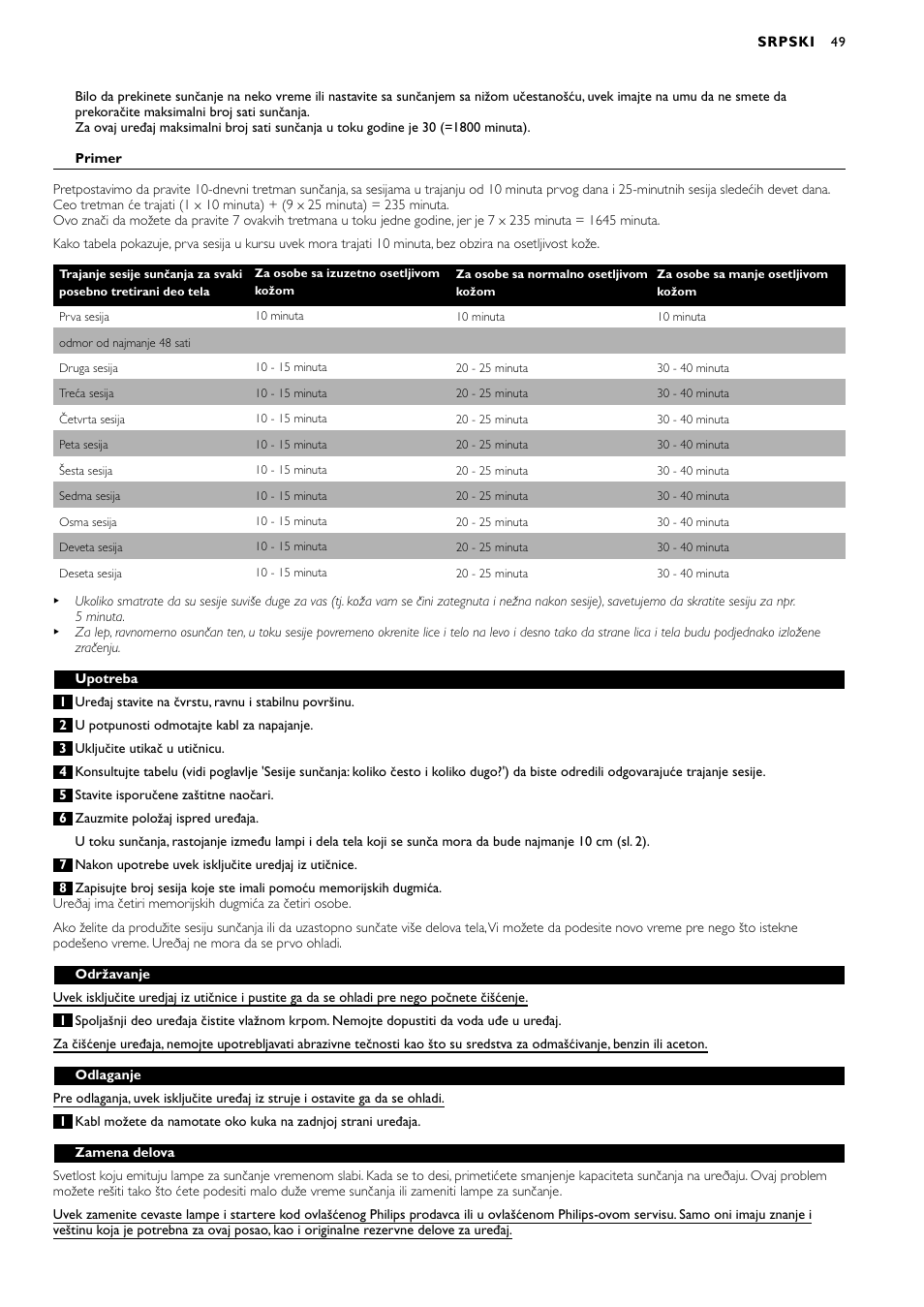 Philips HB311 User Manual | Page 49 / 54