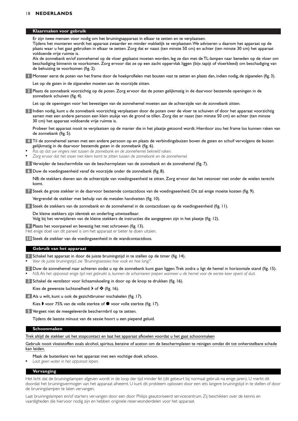 Philips HB591 User Manual | Page 18 / 32