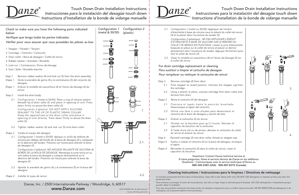Danze D303040 - Installation Manual User Manual | Page 7 / 7
