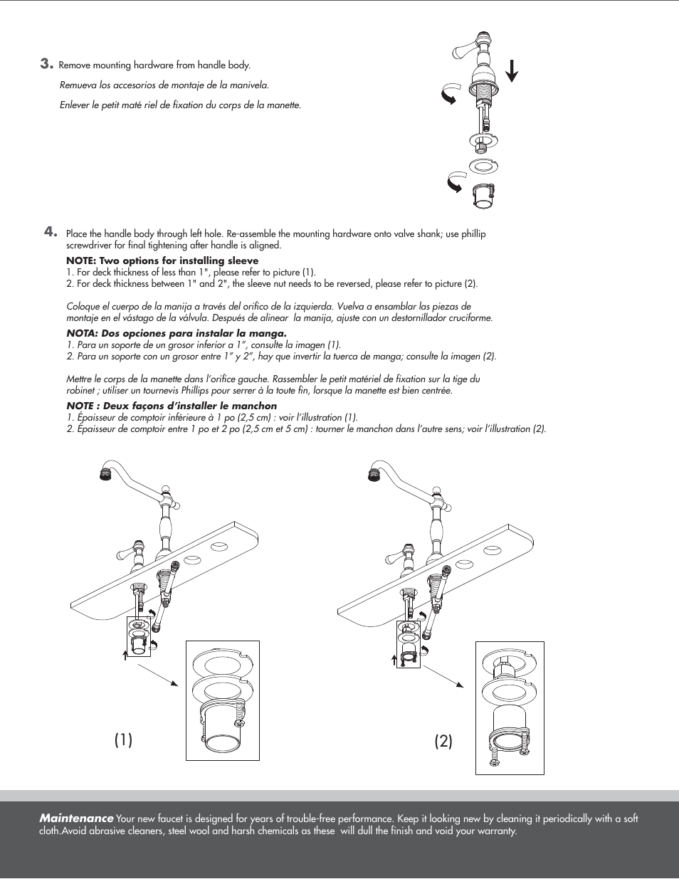 Danze D422057 - Installation Manual User Manual | Page 3 / 9