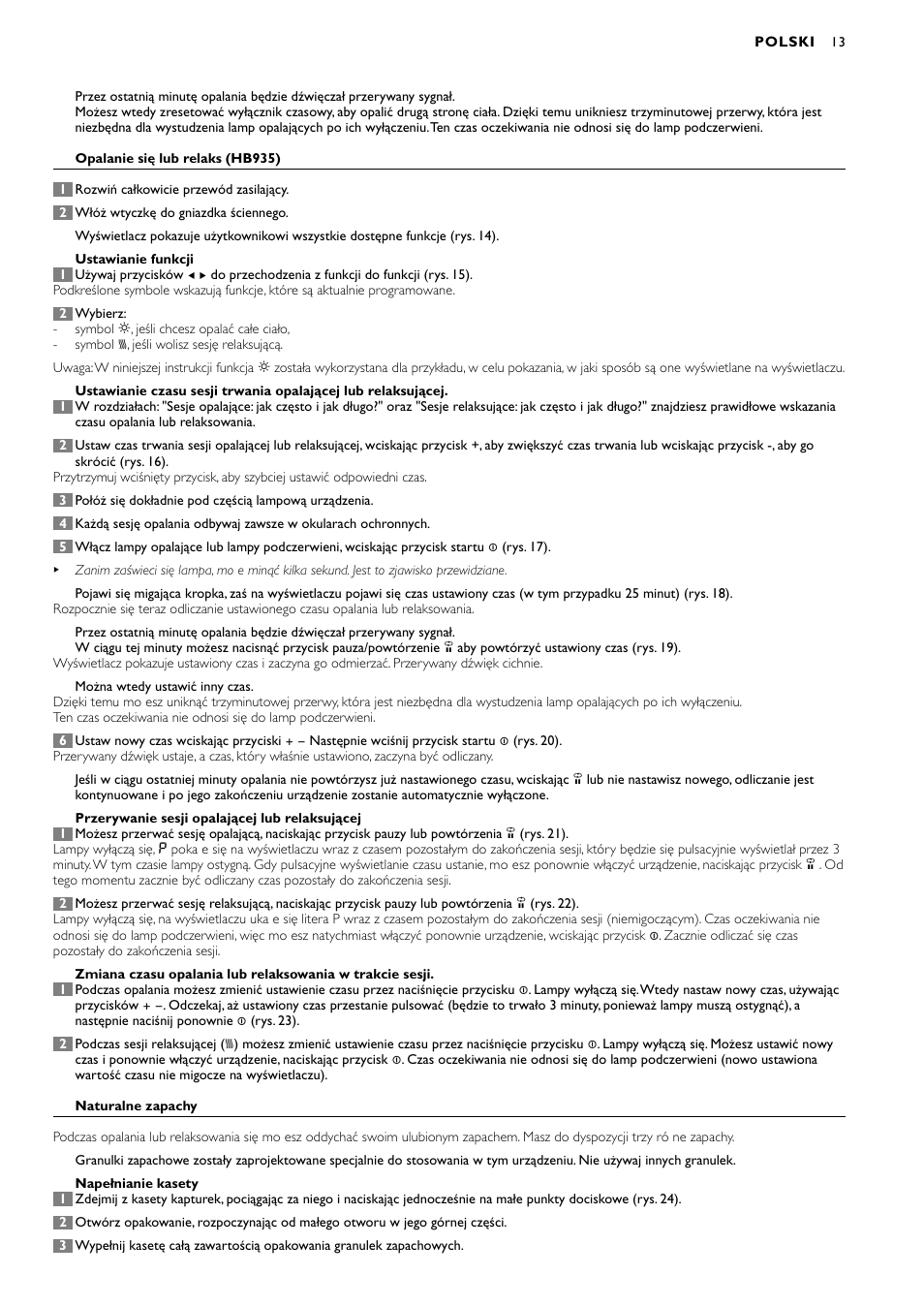 Philips HB935 User Manual | Page 13 / 56