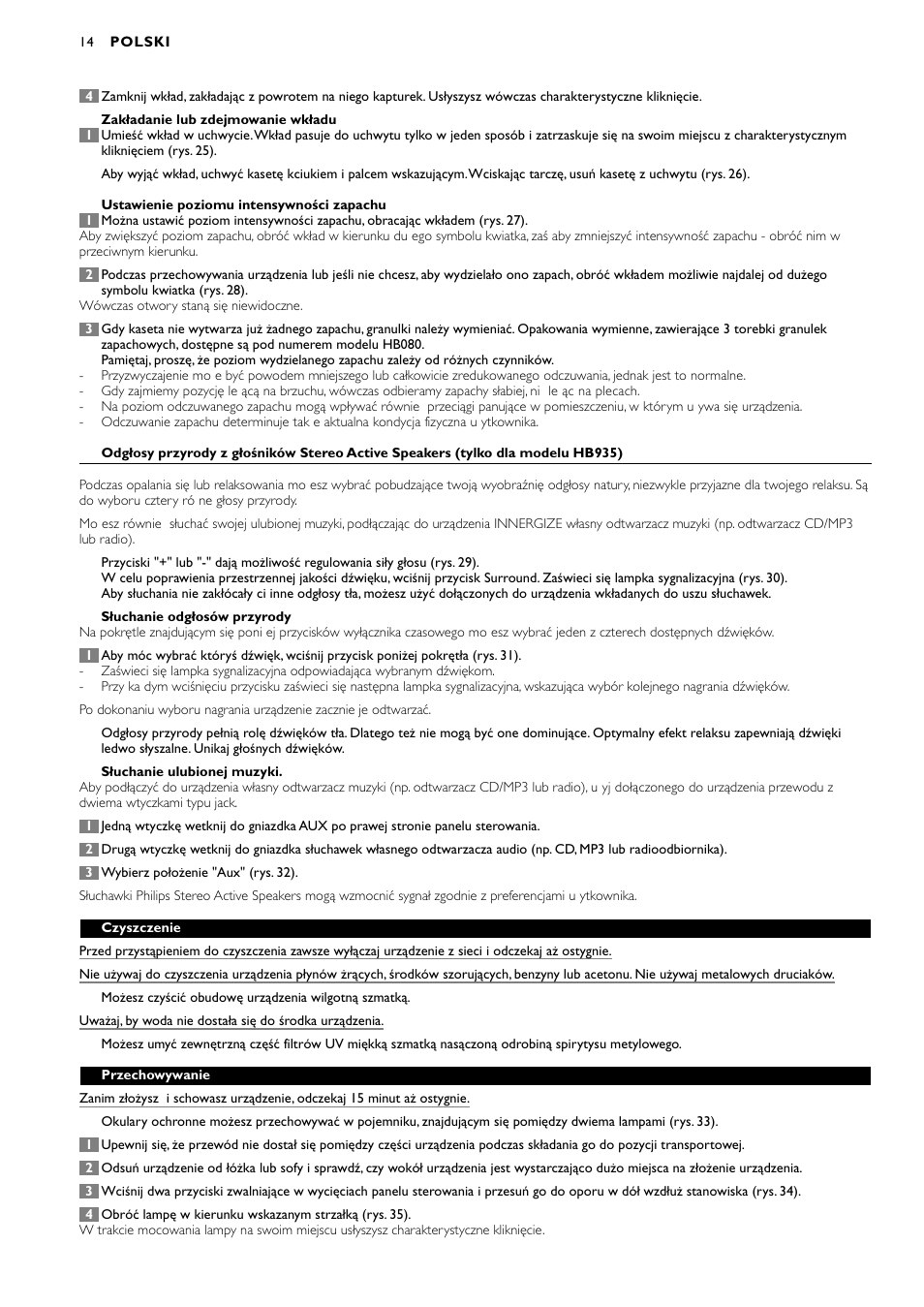 Philips HB935 User Manual | Page 14 / 56