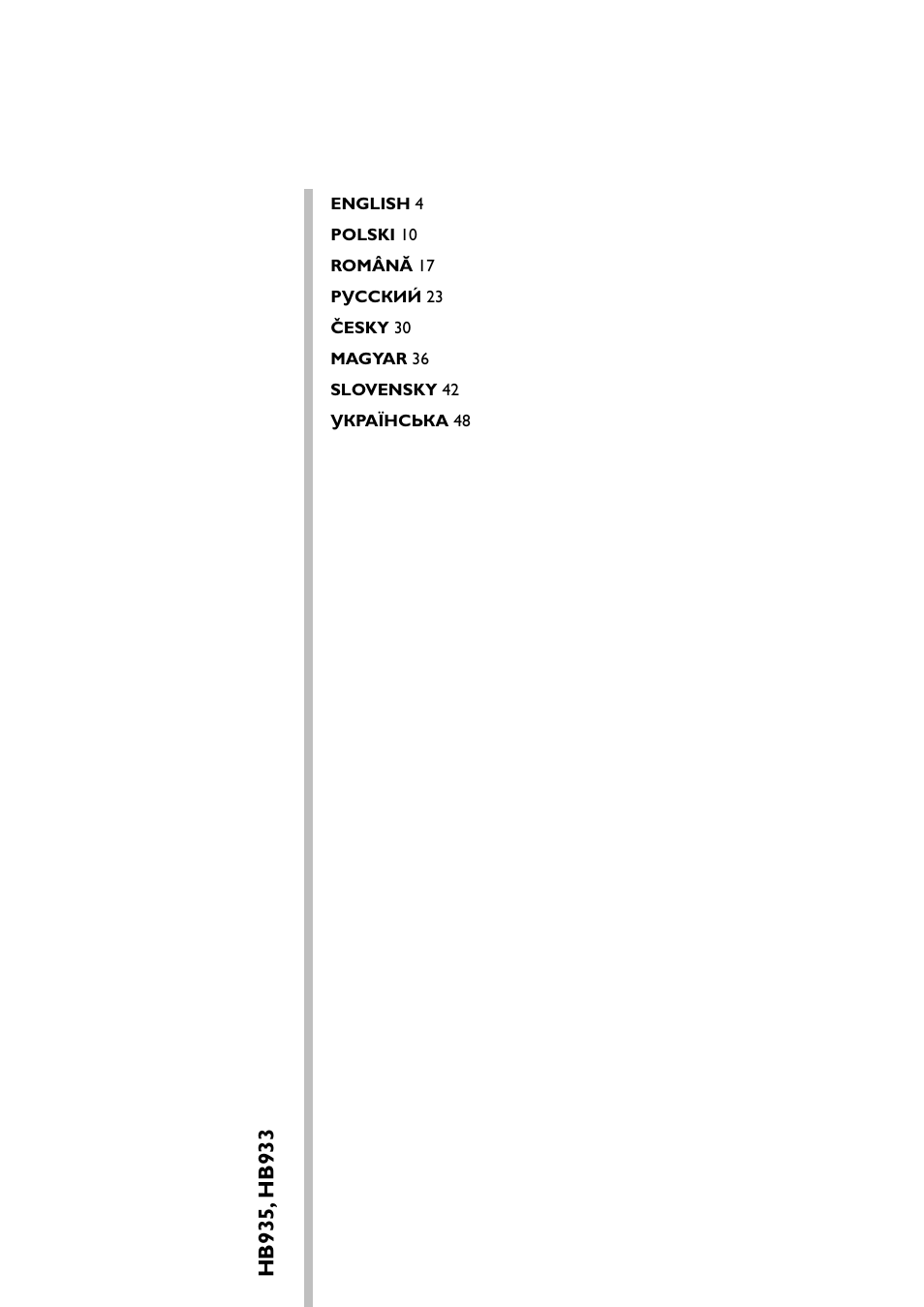 Philips HB935 User Manual | Page 3 / 56