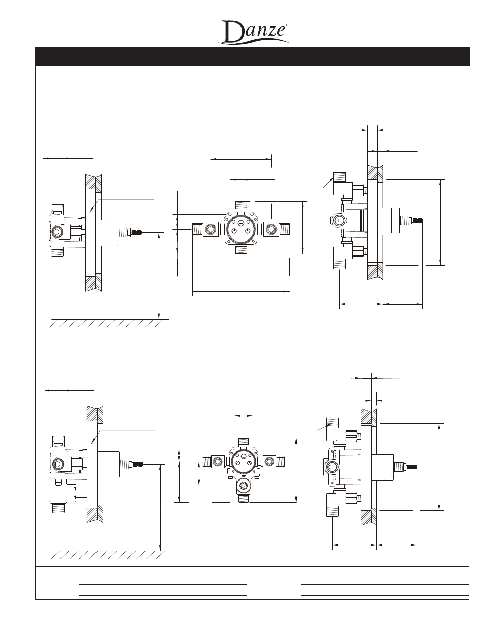 Bannockburn, Single handle pressure balance tub & shower faucet, Specifications | Danze D510056 - Spec Sheets User Manual | Page 2 / 2