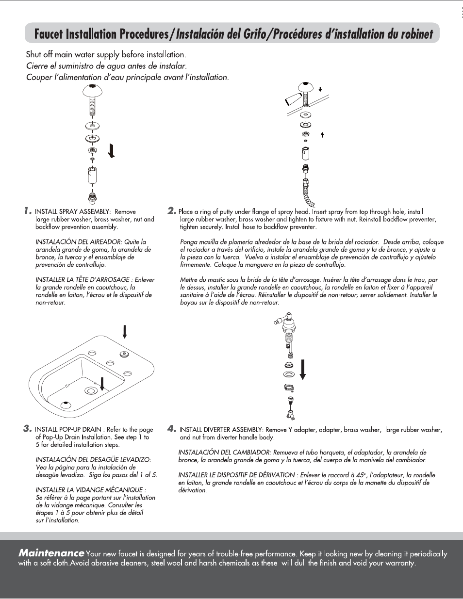 Danze D326454 - Installation Manual User Manual | Page 2 / 6