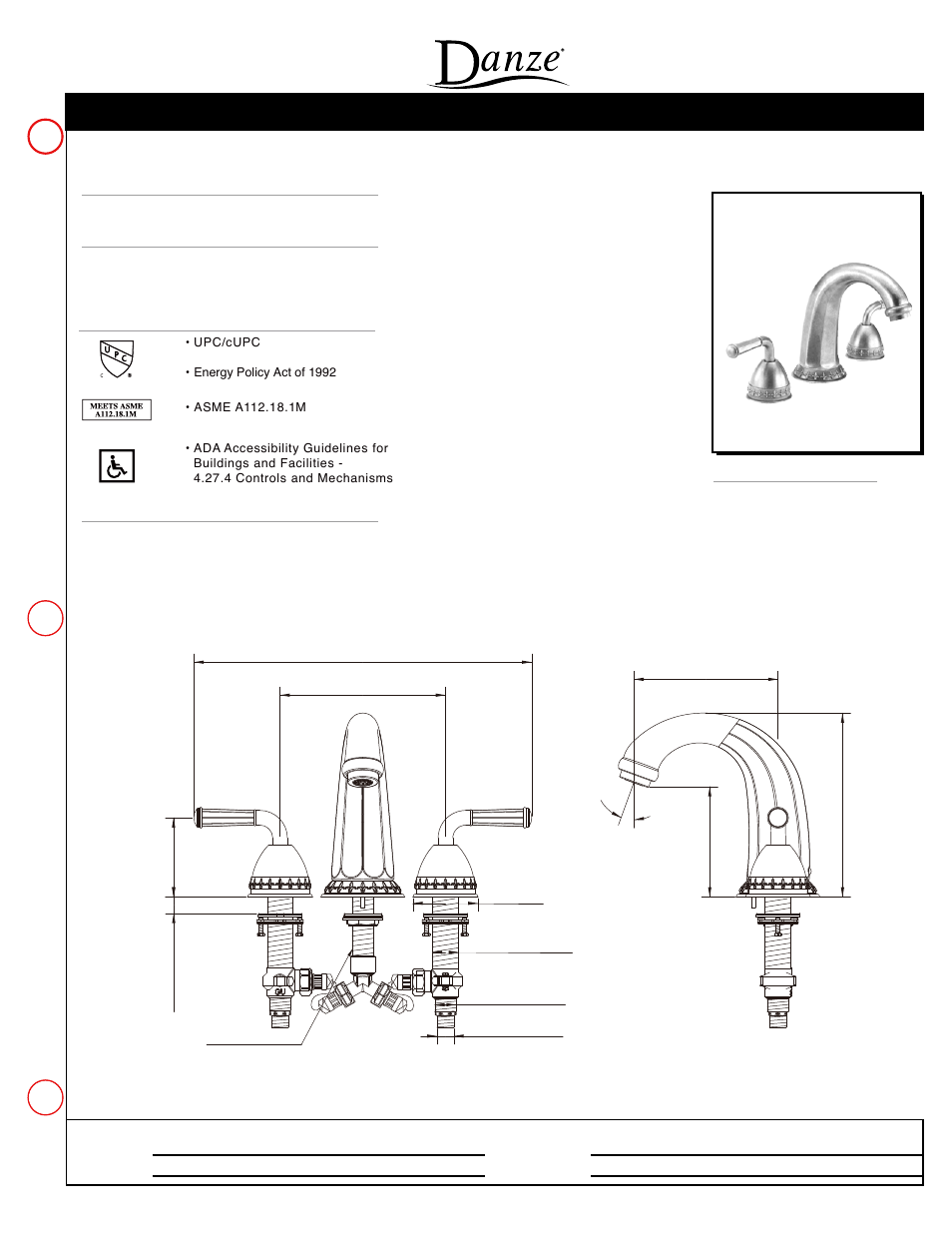 Danze STC-ROM User Manual | 1 page