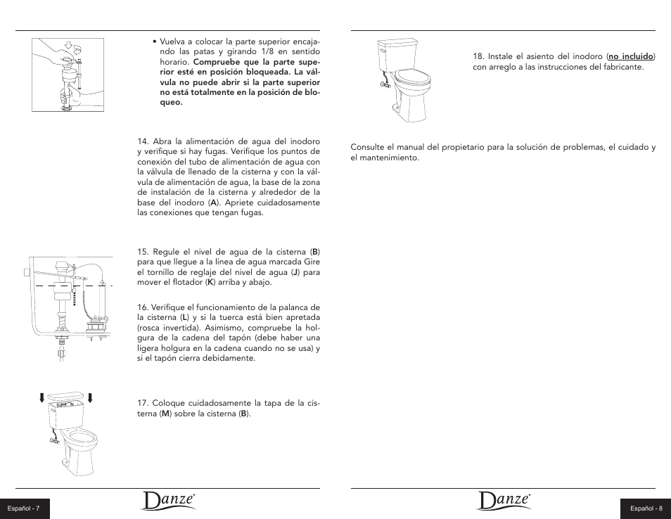 Danze DC063330-DC062321 - Installation Manual User Manual | Page 9 / 13