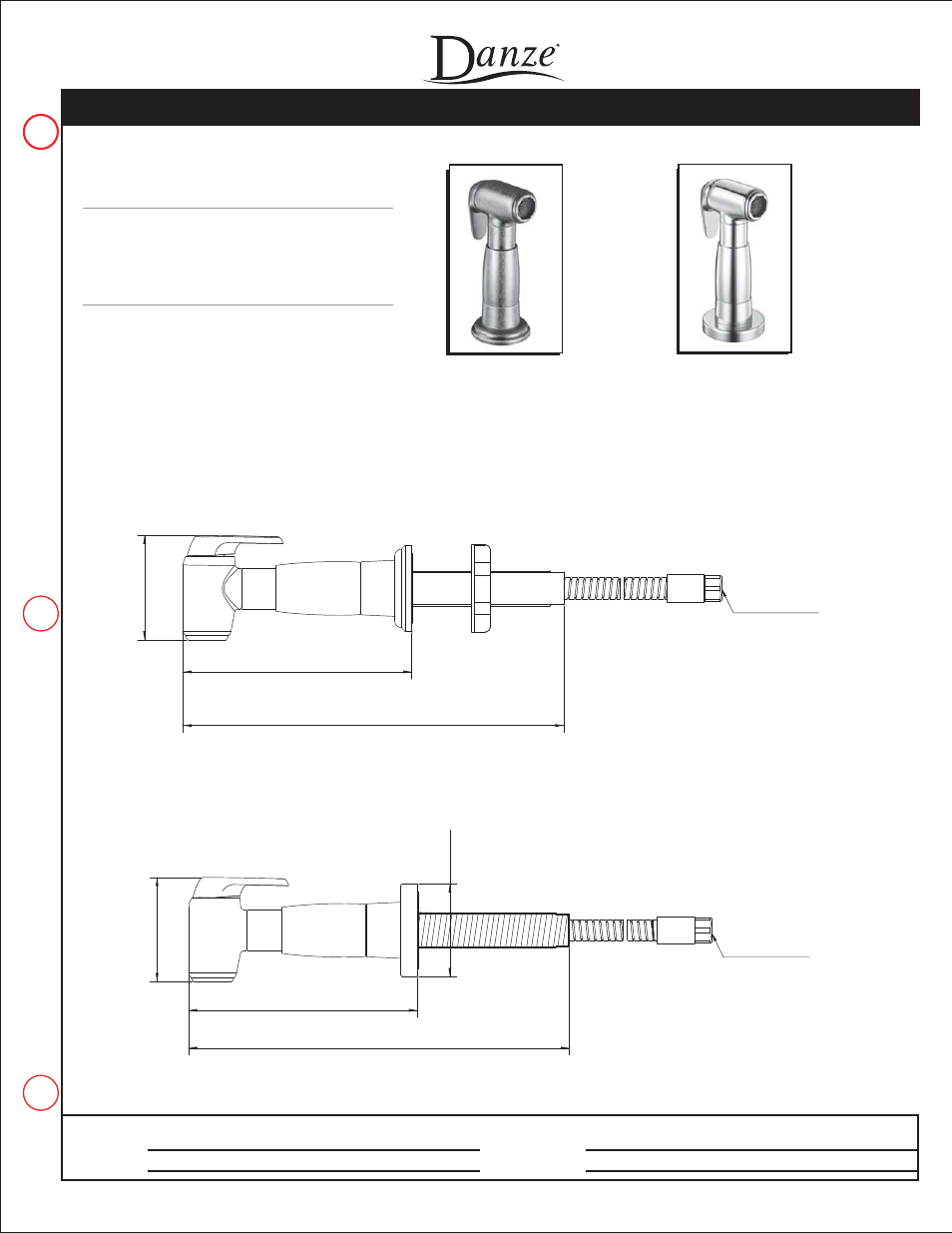 Danze BOR - SPR User Manual | 1 page