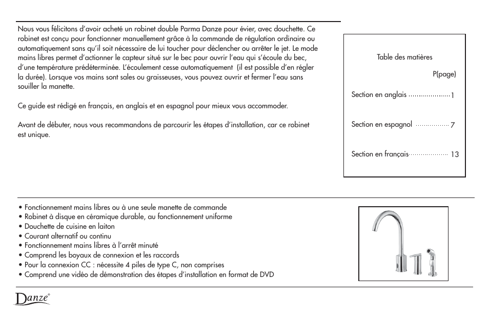 Danze D423058 - Homeowner Manual User Manual | Page 20 / 20