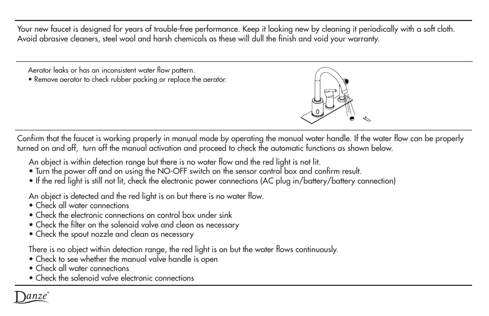 Danze D423058 - Homeowner Manual User Manual | Page 5 / 20