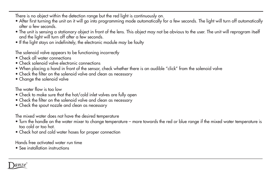 Danze D423058 - Homeowner Manual User Manual | Page 6 / 20