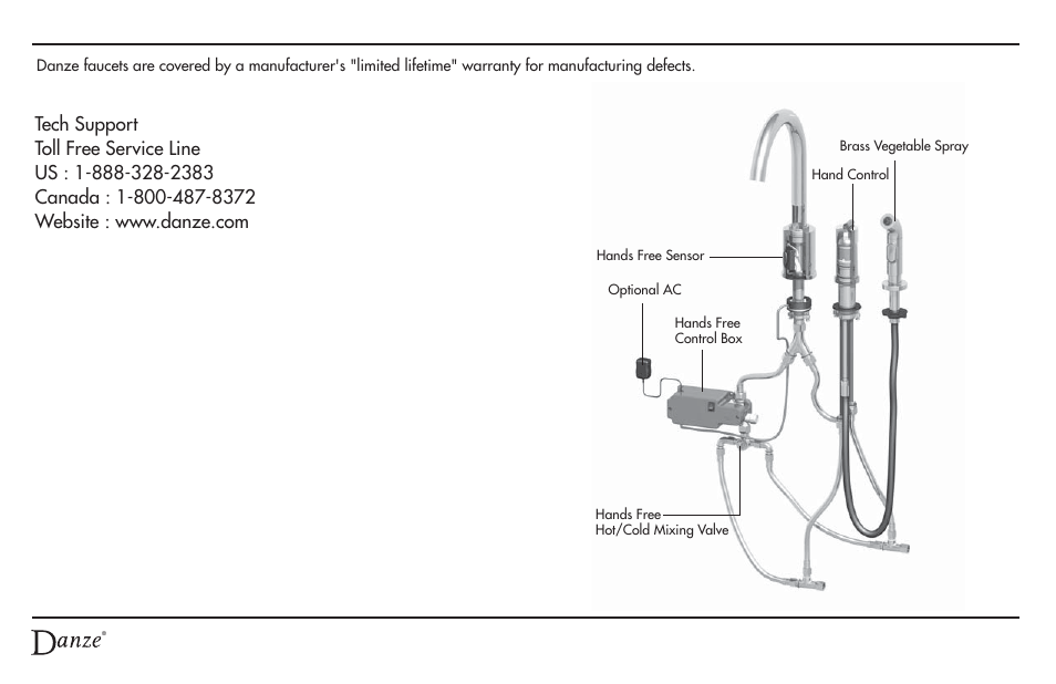 Warranty + support 6 | Danze D423058 - Homeowner Manual User Manual | Page 7 / 20