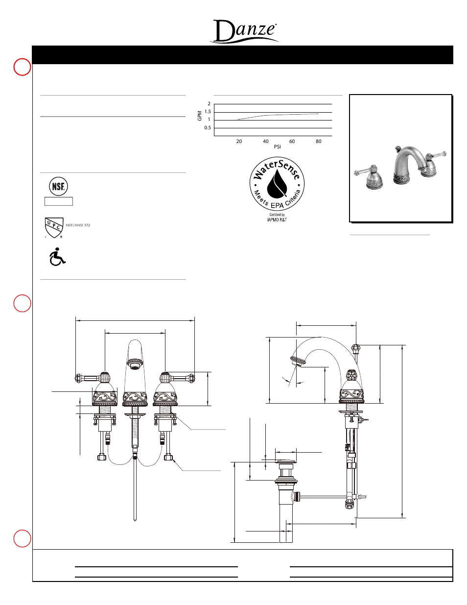 Danze BEL-8SP User Manual | 1 page