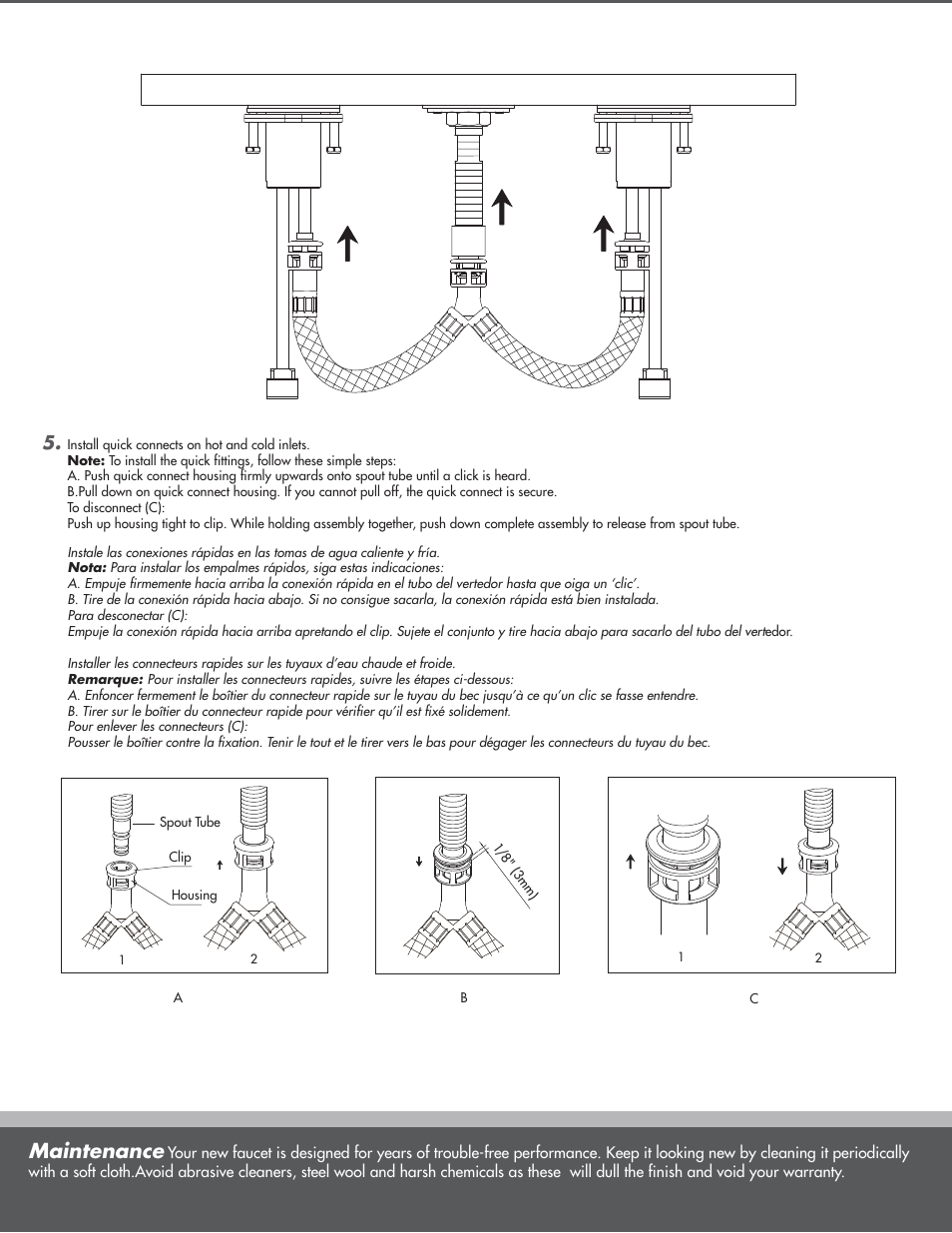 Maintenance | Danze D304054 - Installation Manual User Manual | Page 4 / 7