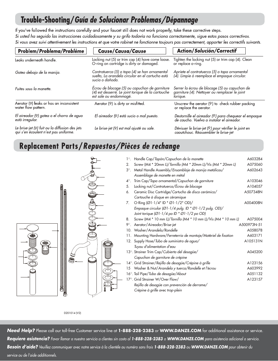 Danze D201014 - Installation Manual User Manual | Page 4 / 4