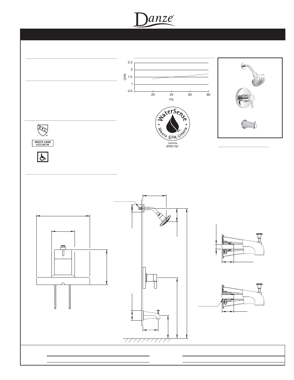 Danze D501530T User Manual | 1 page