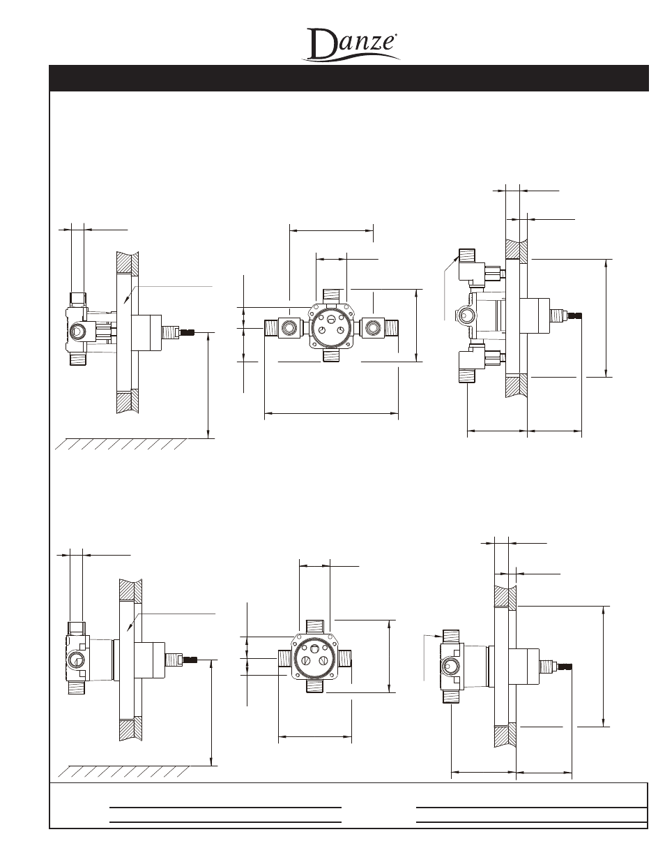 Opulence, Single handle pressure balance tub & shower faucet, Specifications | Danze D502057 - Spec Sheets User Manual | Page 2 / 2