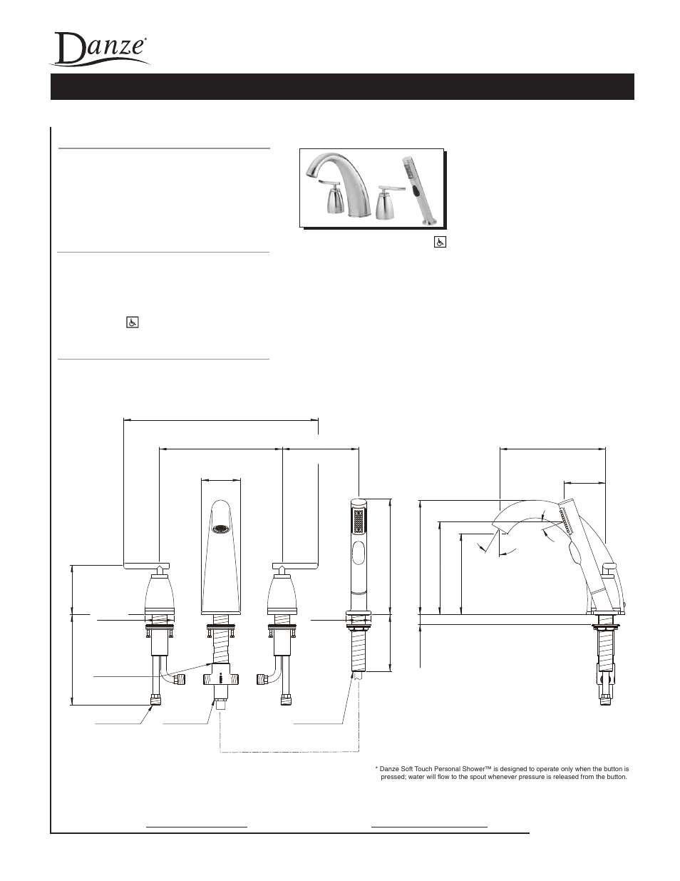 Danze D303754 - Spec Sheets User Manual | 2 pages