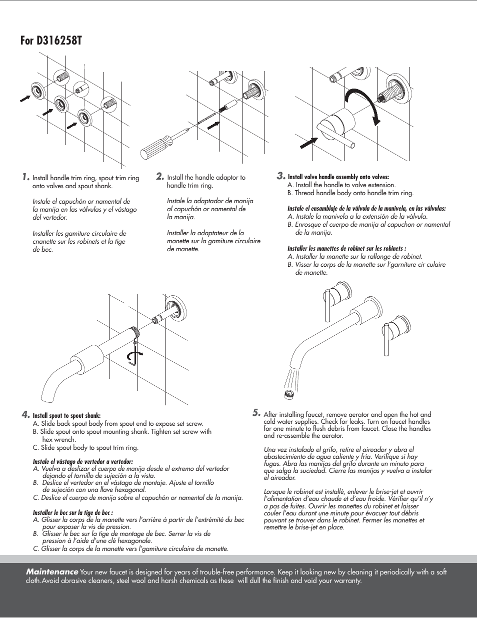 Danze D316257 - Installation Manual User Manual | Page 4 / 6