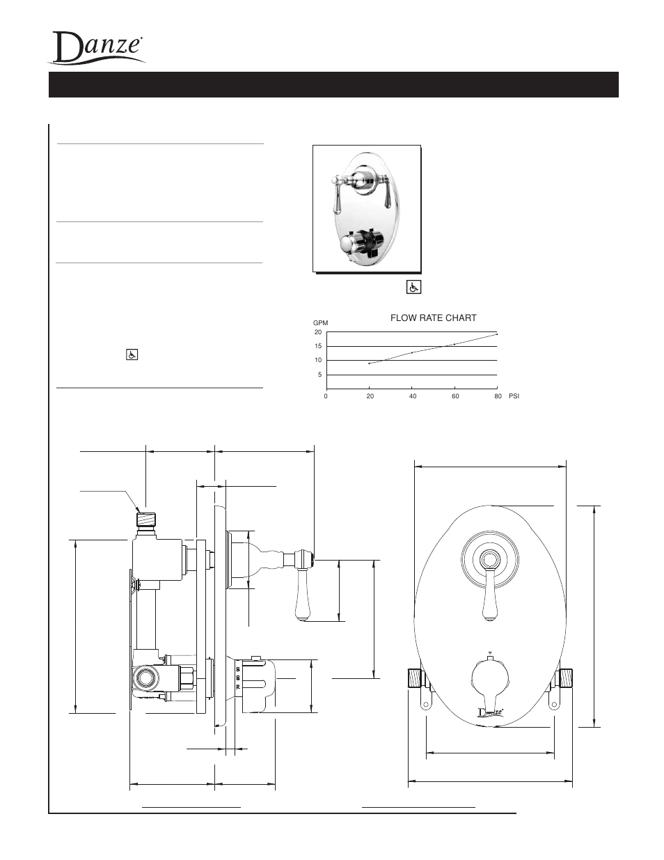 Danze D560157 - Spec Sheets User Manual | 1 page