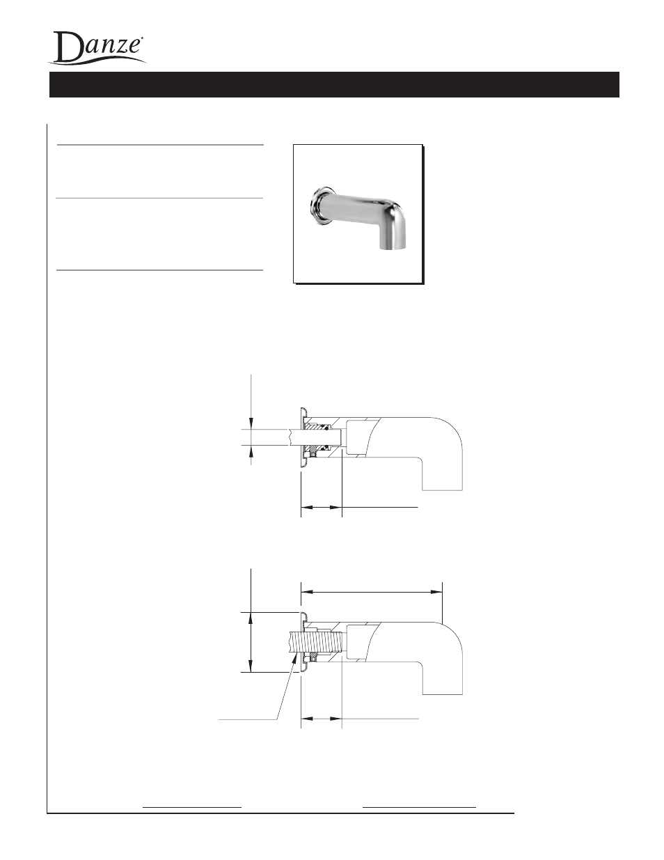 Danze D606558 - Spec Sheets User Manual | 1 page