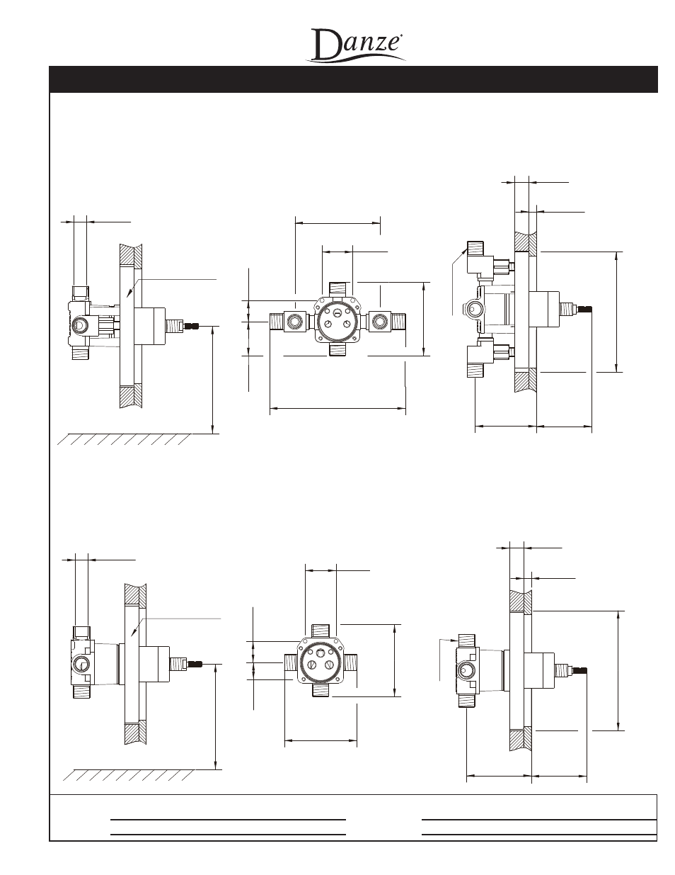 Aerial, Single handle pressure balance tub & shower faucet, Specifications | Danze D510025 - Spec Sheets User Manual | Page 2 / 2