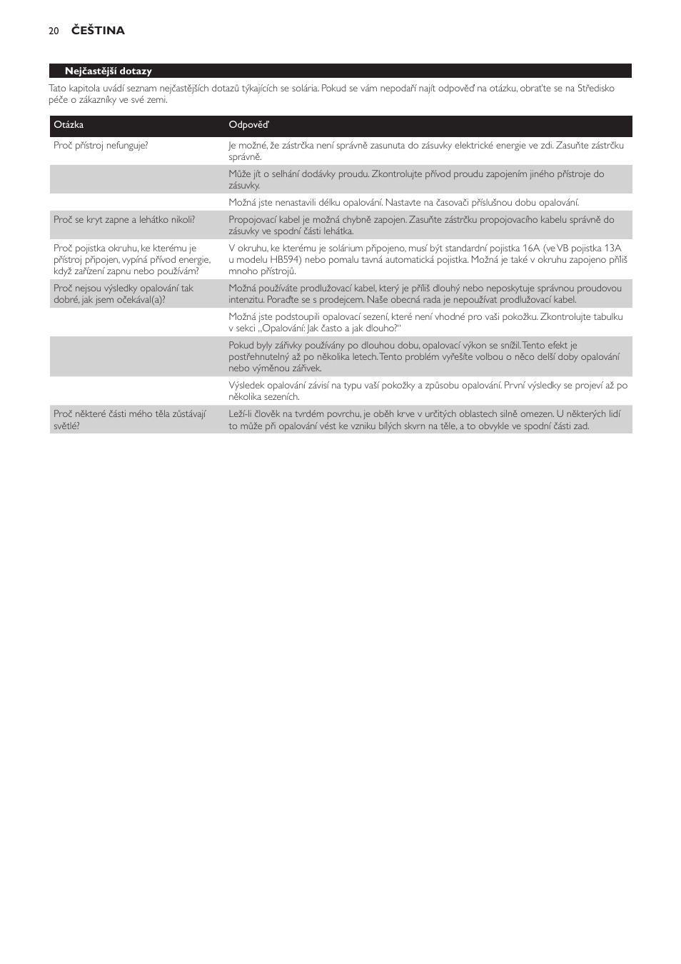 Philips HB594 User Manual | Page 20 / 88
