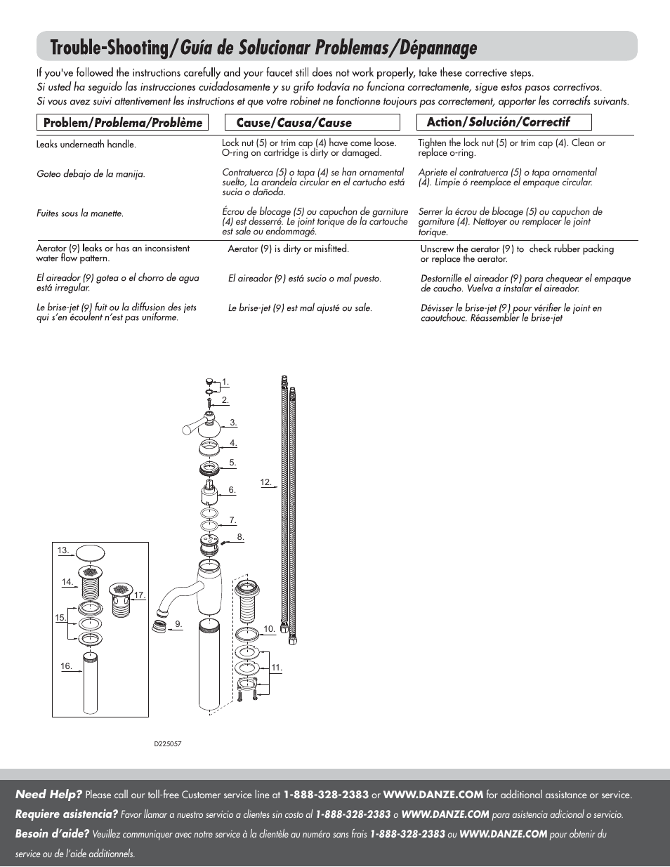 Danze D225057 - Installation Manual User Manual | Page 4 / 4