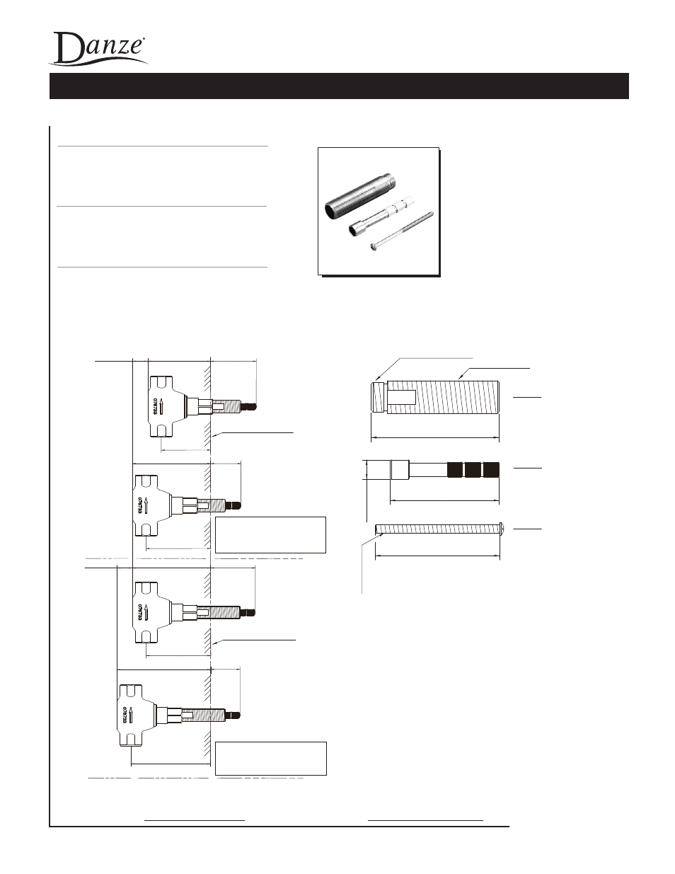 Danze D135301BT - Spec Sheets User Manual | 1 page