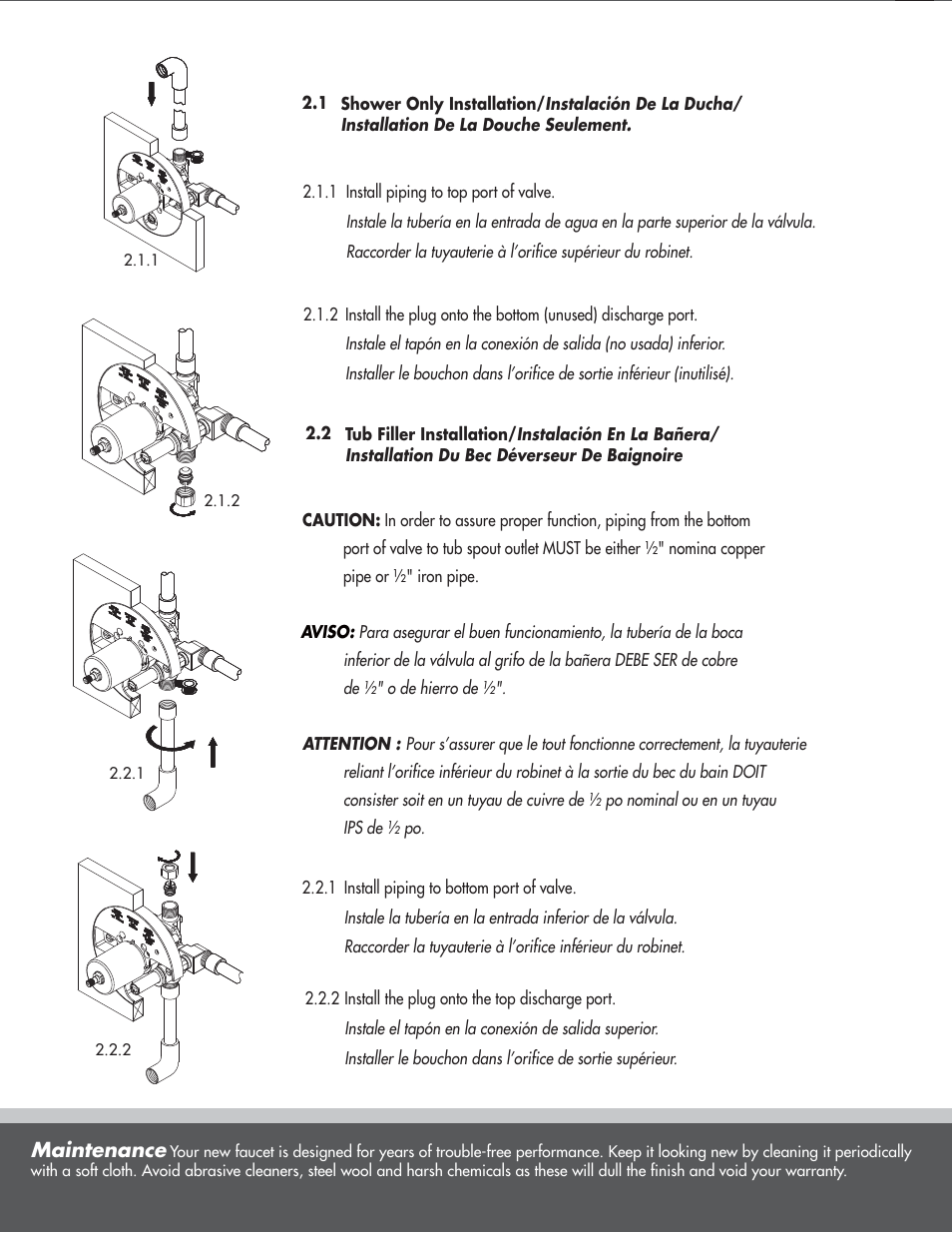 Danze D115000BT - Installation Manual User Manual | Page 4 / 10