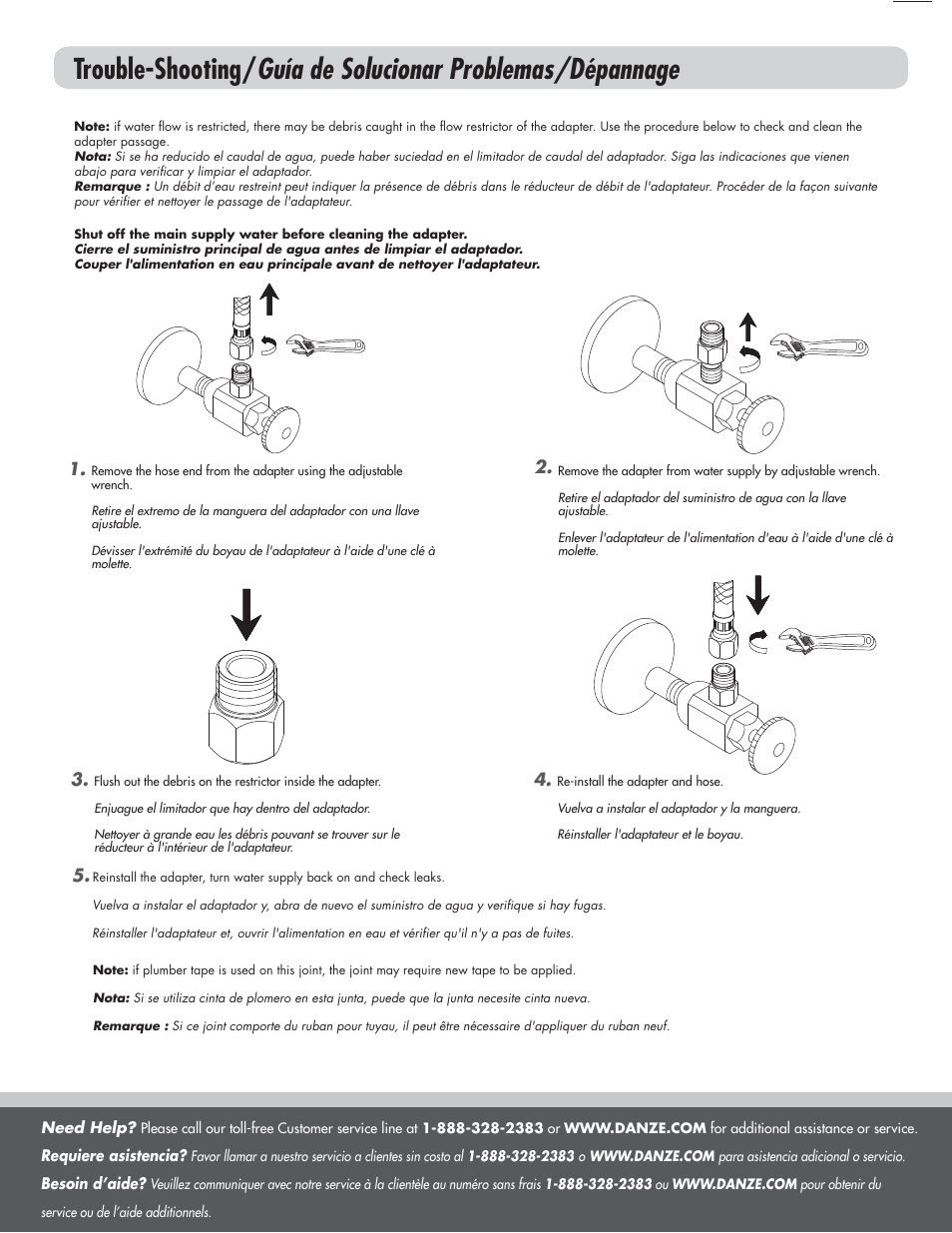 Danze D304045 - Installation Manual User Manual | Page 7 / 7