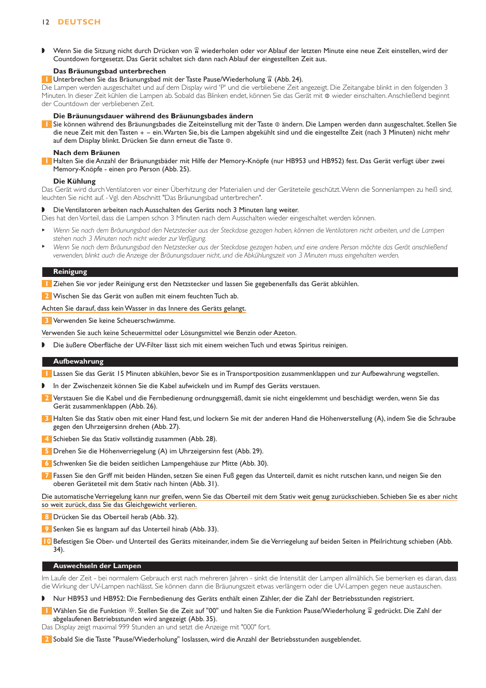 Philips HB953 User Manual | Page 12 / 36