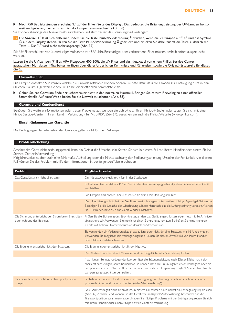 Philips HB953 User Manual | Page 13 / 36