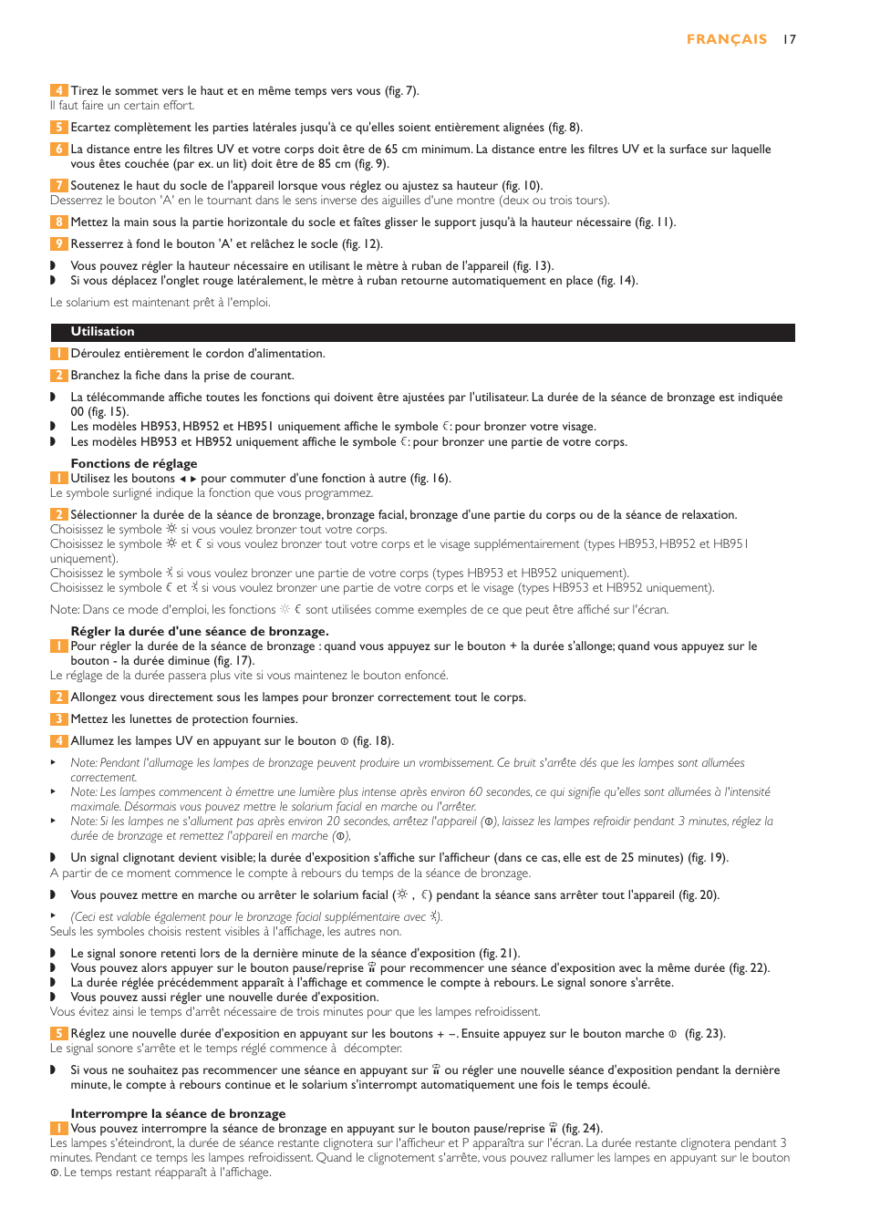 Philips HB953 User Manual | Page 17 / 36