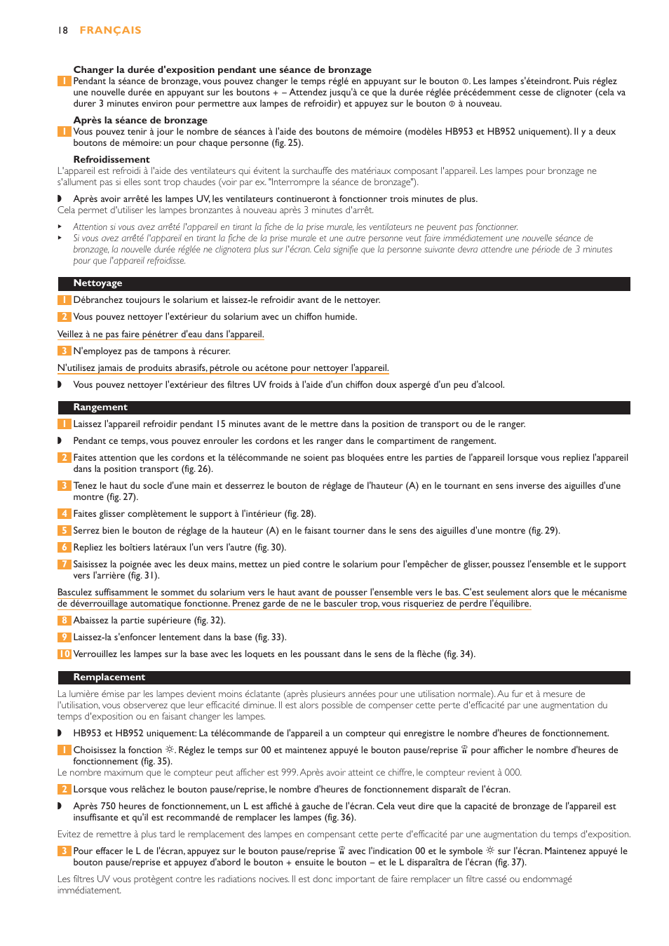 Philips HB953 User Manual | Page 18 / 36