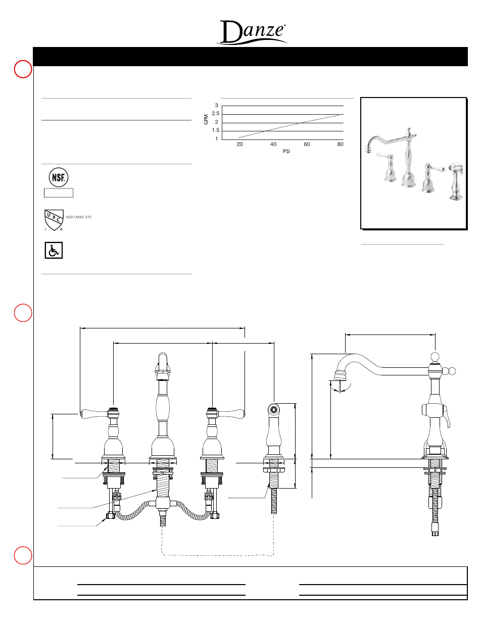 Danze D422057 - Spec Sheets User Manual | 1 page