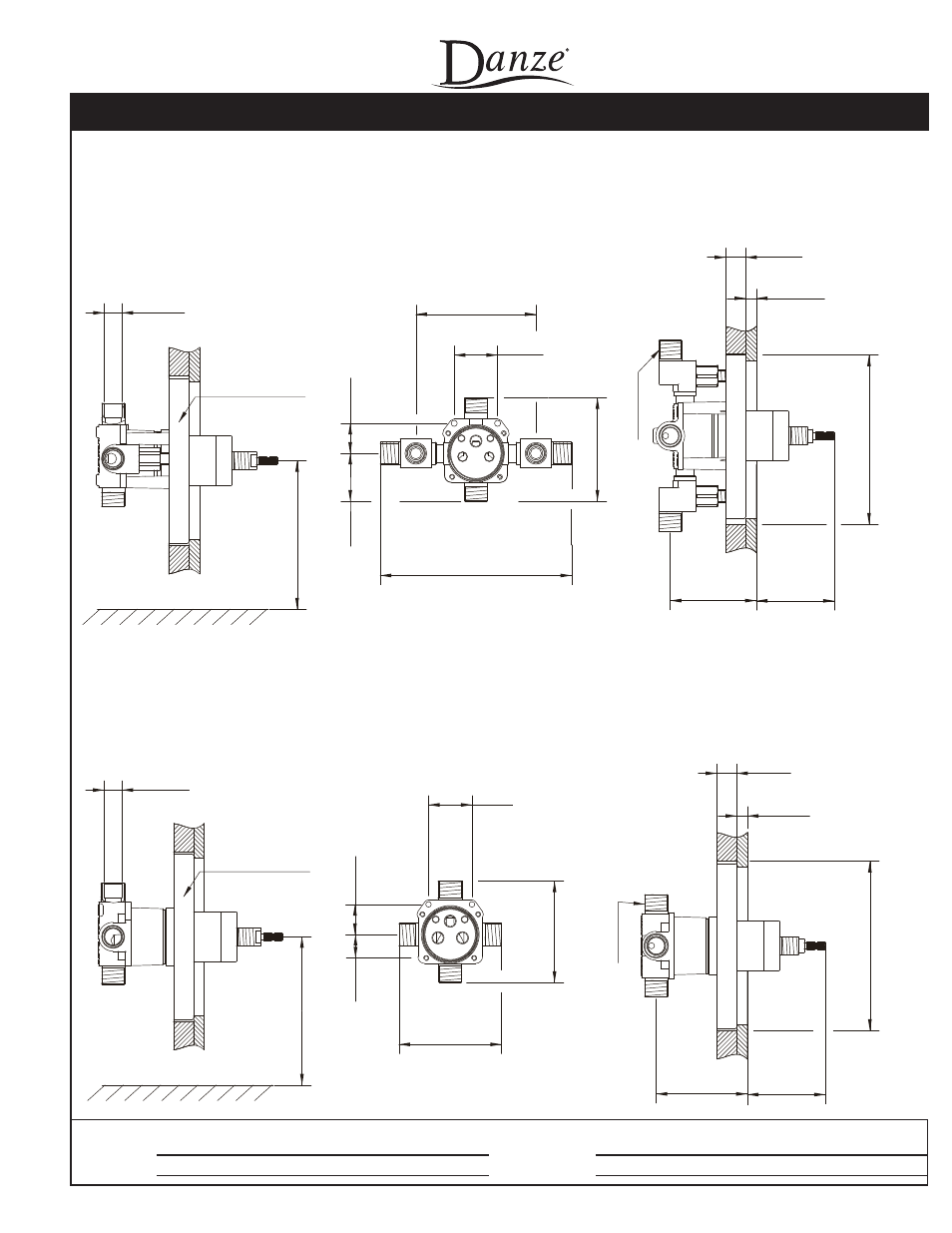 South sea, Single handle pressure balance tub & shower faucet, Specifications | Danze D500045 - Spec Sheets User Manual | Page 2 / 2