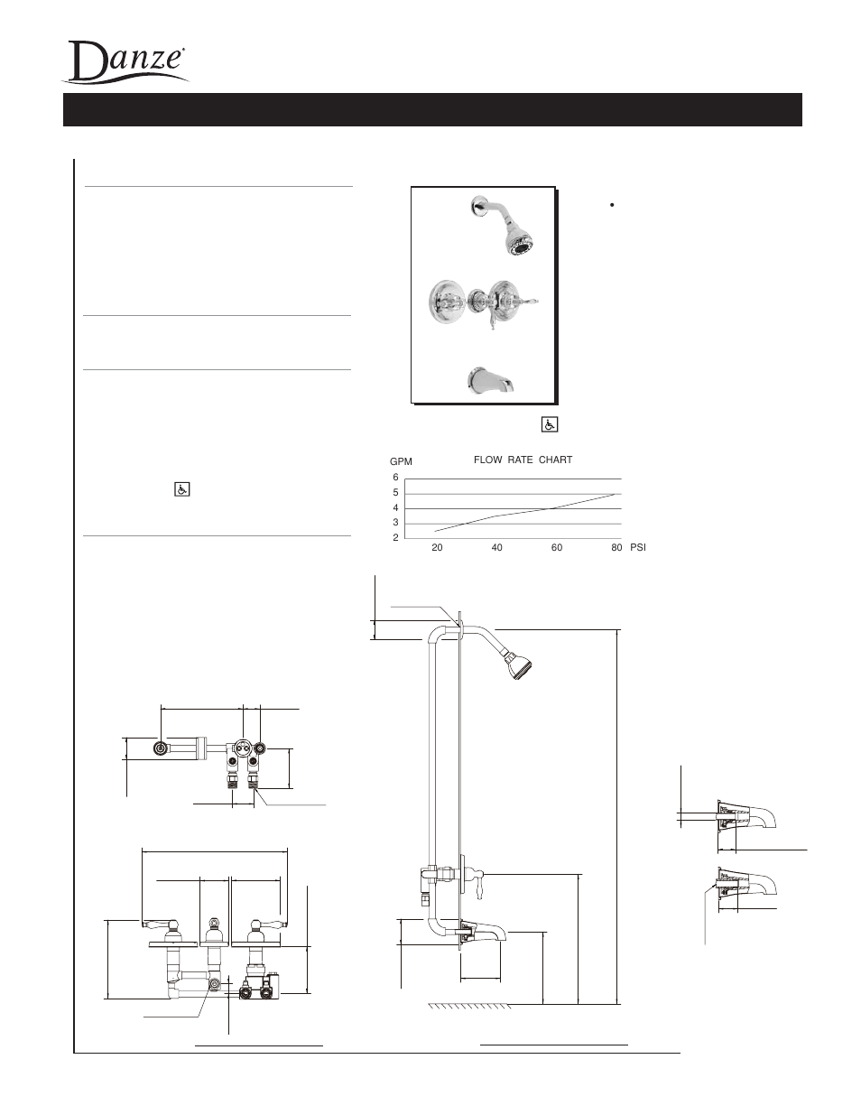 Danze D500255 - Spec Sheets User Manual | 1 page