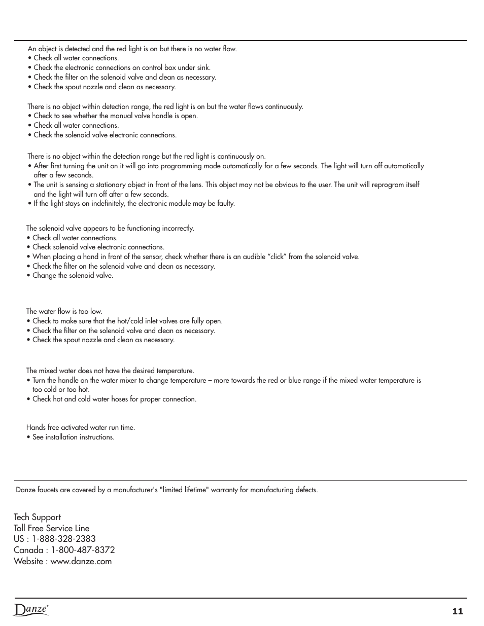 Danze D423058 - Installation Manual User Manual | Page 12 / 35