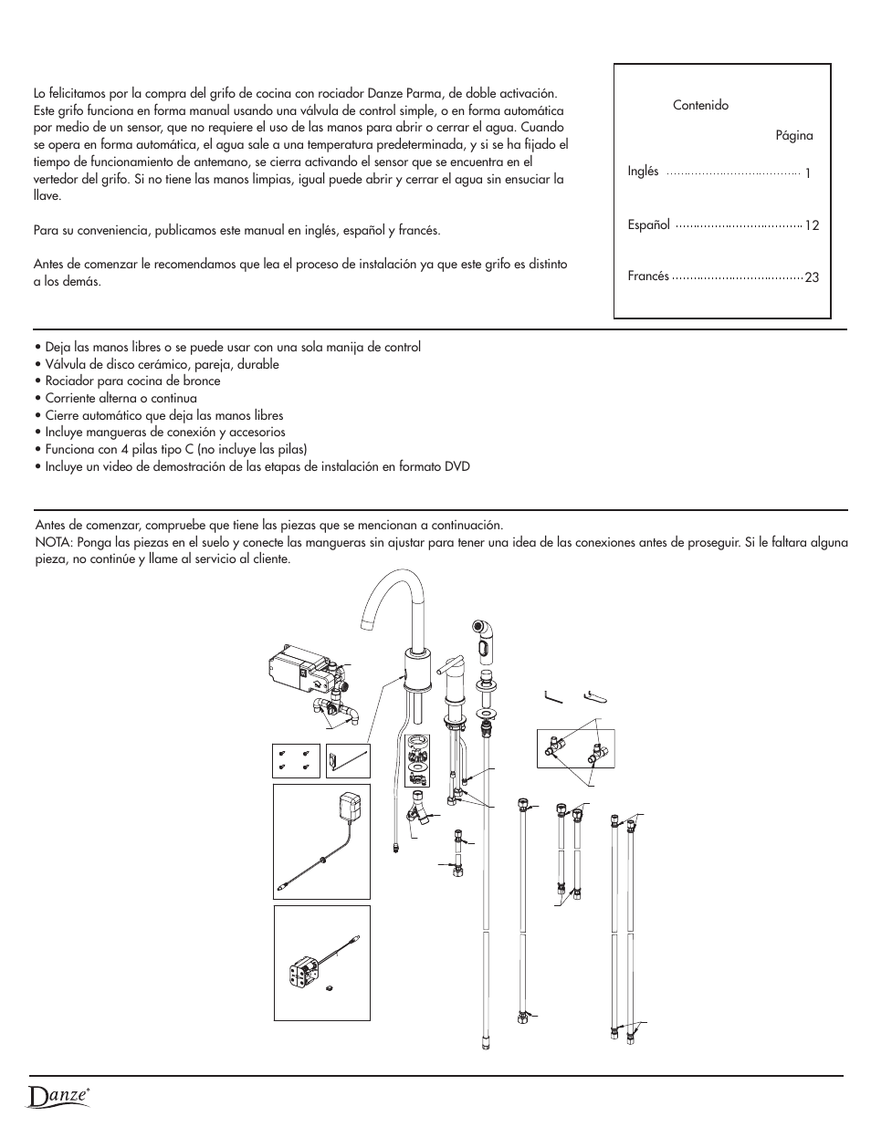 Instalación | Danze D423058 - Installation Manual User Manual | Page 13 / 35