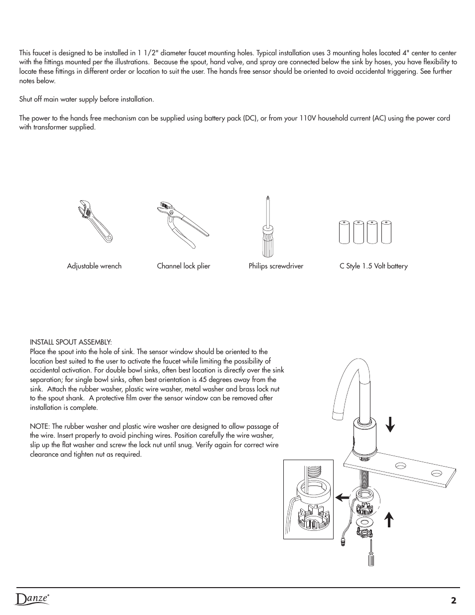 Tools required before you begin, Operation manual | Danze D423058 - Installation Manual User Manual | Page 3 / 35