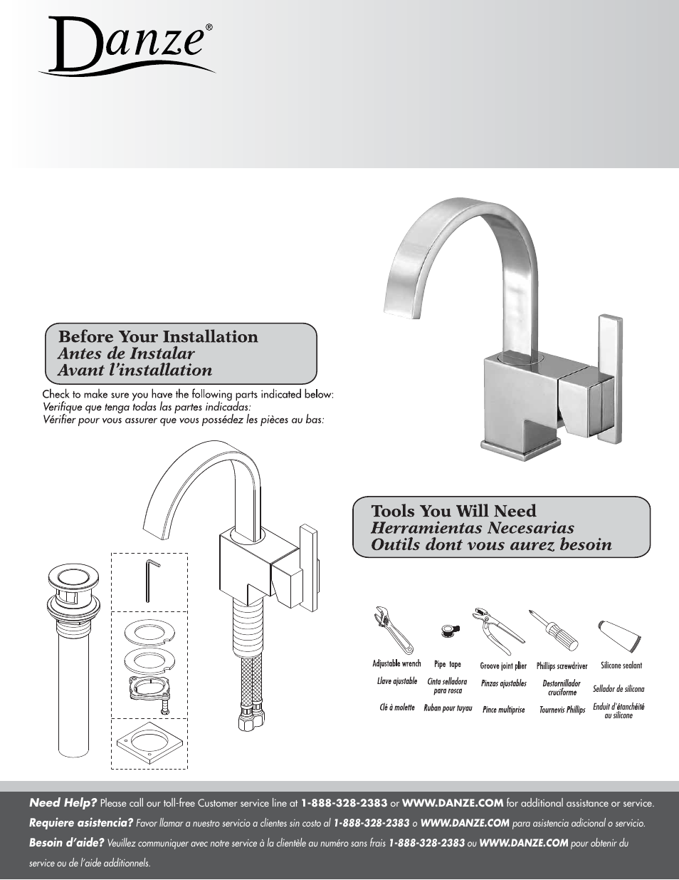 Danze D223144 - Installation Manual User Manual | 7 pages