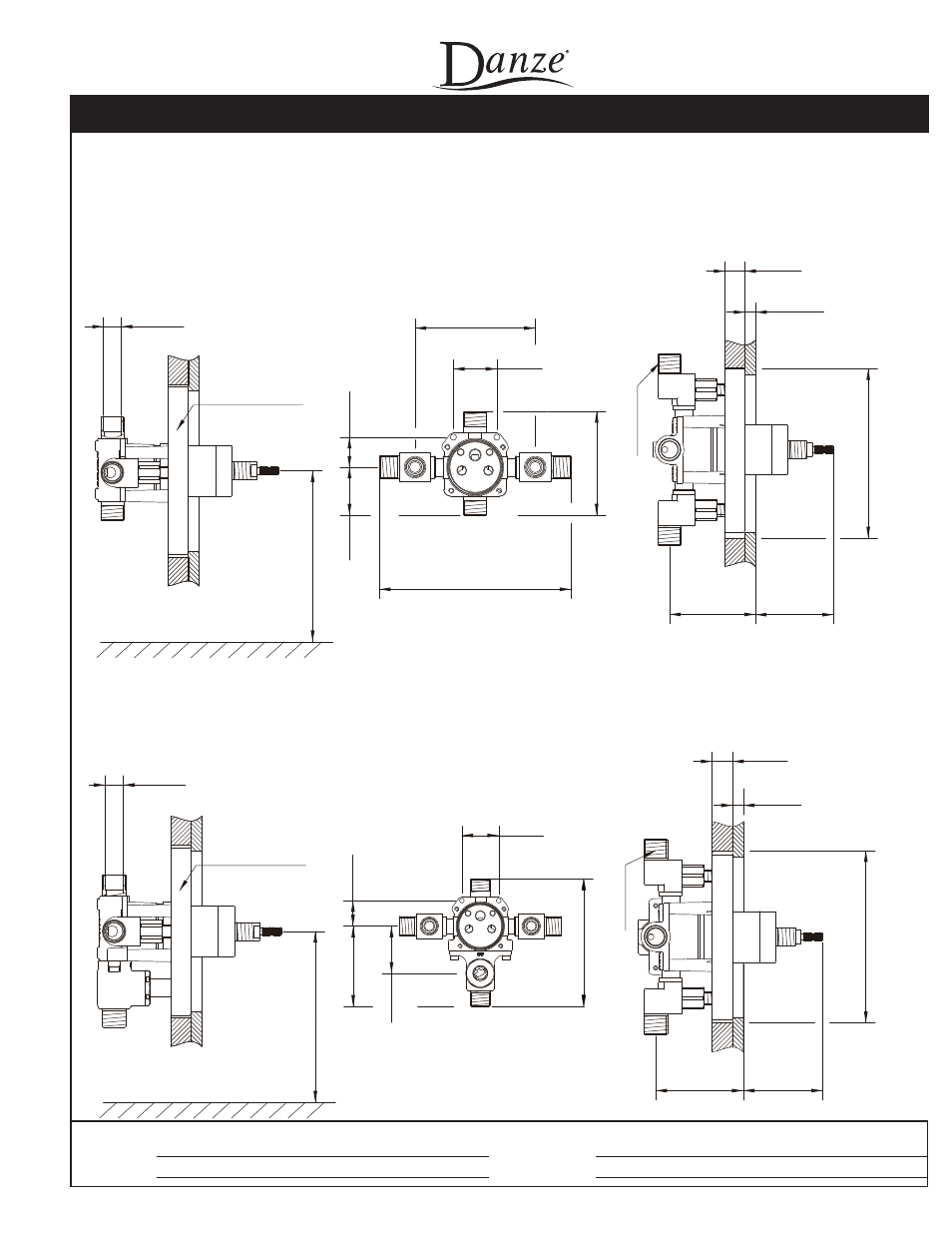 Fairmont, Single handle pressure balance tub & shower faucet, Specifications | Danze D510040 - Spec Sheets User Manual | Page 2 / 2