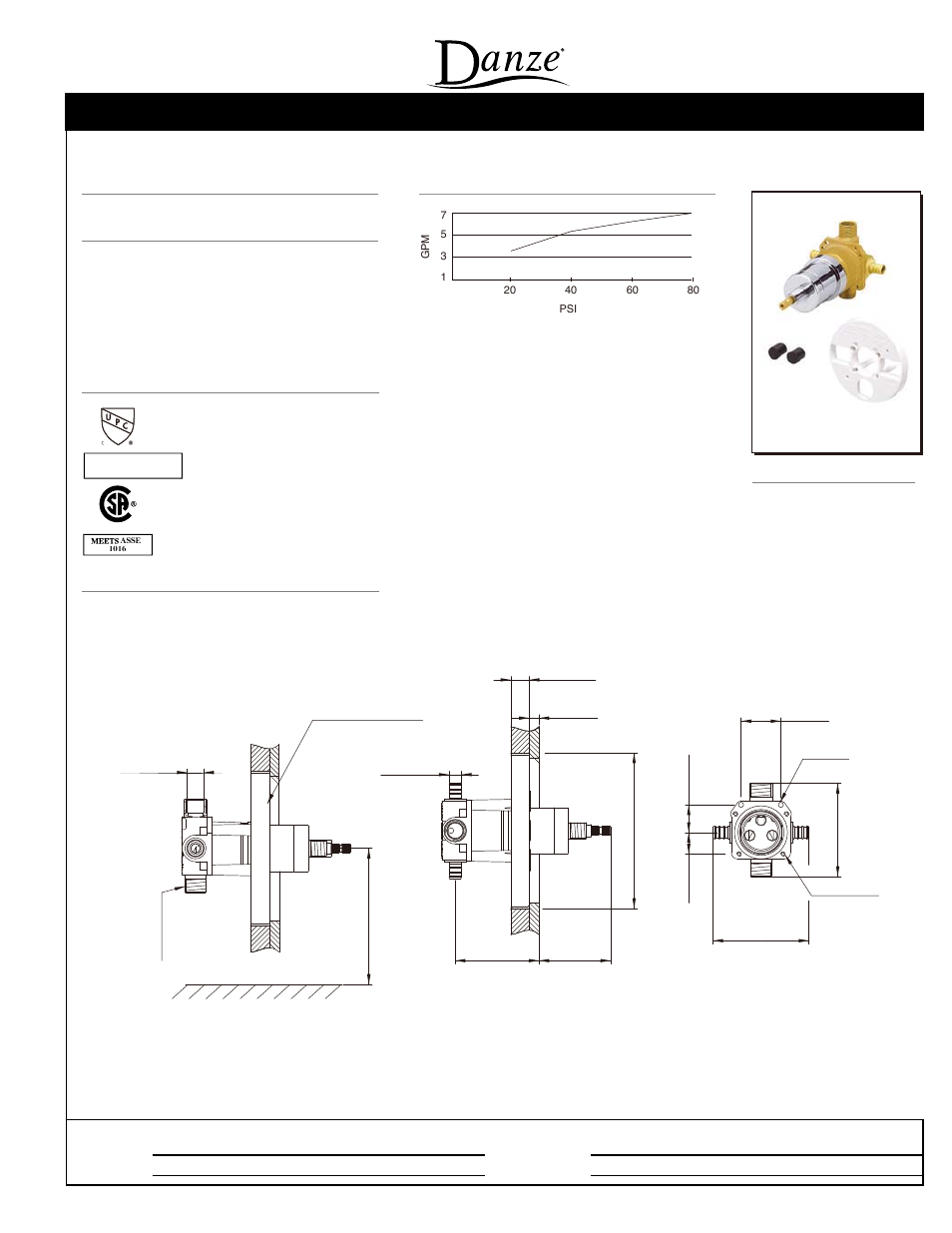 Danze D115010BT User Manual | 1 page