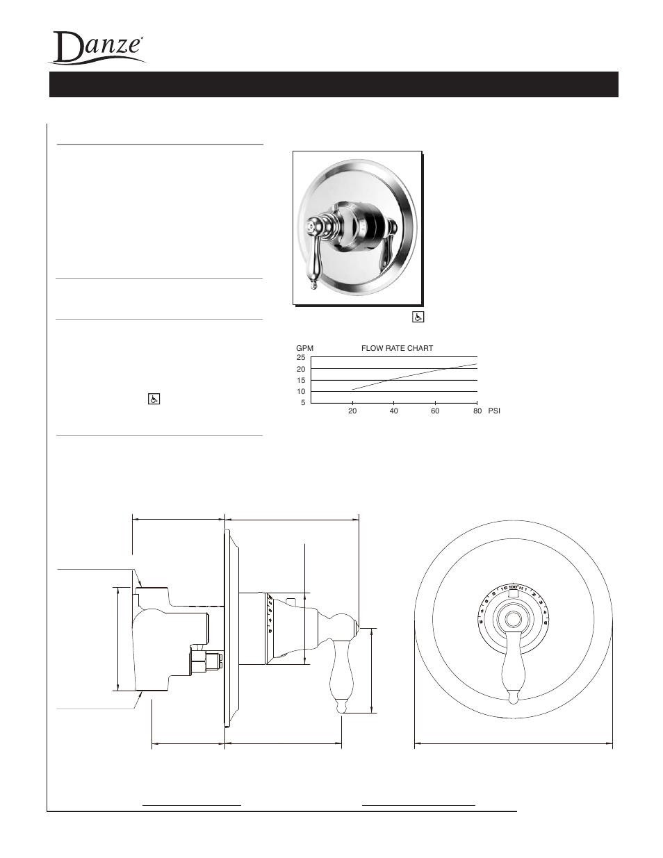 Danze D562040 - Spec Sheets User Manual | 1 page