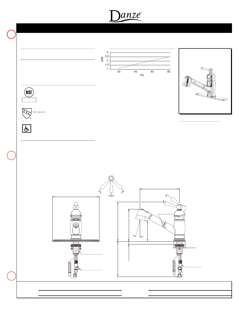 Danze D457014 - Spec Sheets User Manual | 1 page