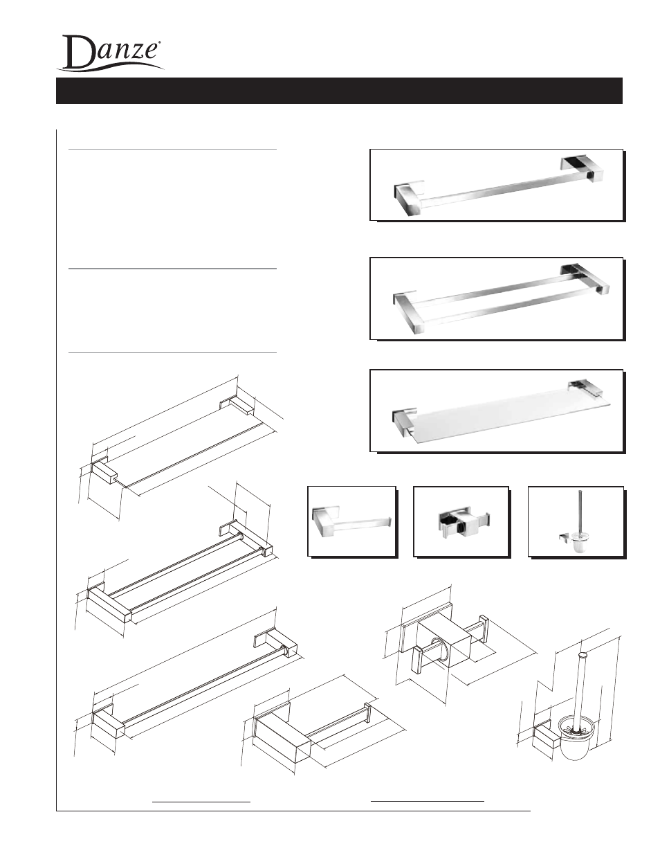 Danze D44613х - Spec Sheets User Manual | 1 page