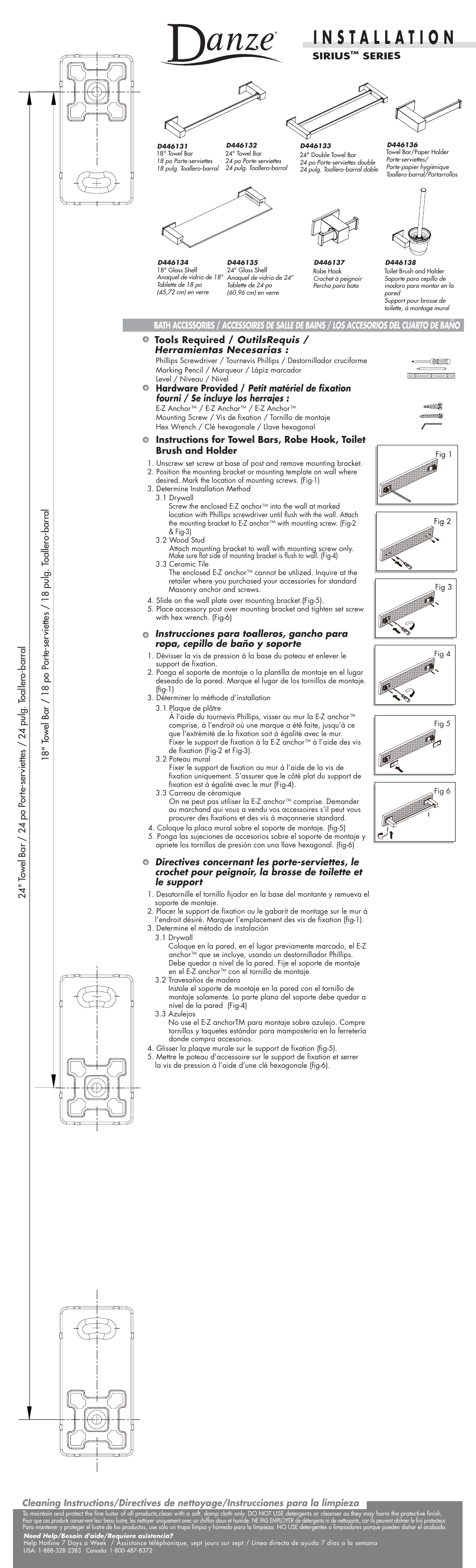 Danze D44613х - Installation Manual User Manual | 2 pages