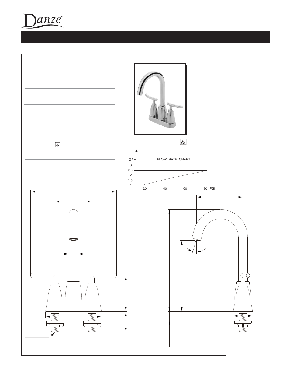 Danze D153054 - Spec Sheets User Manual | 1 page