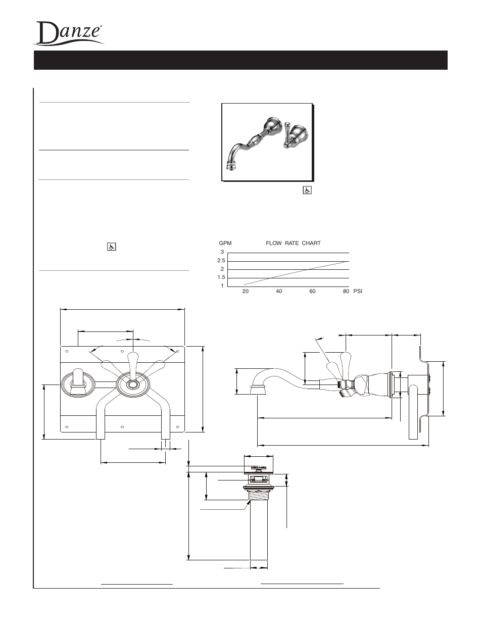 Danze D216557 - Spec Sheets User Manual | 1 page